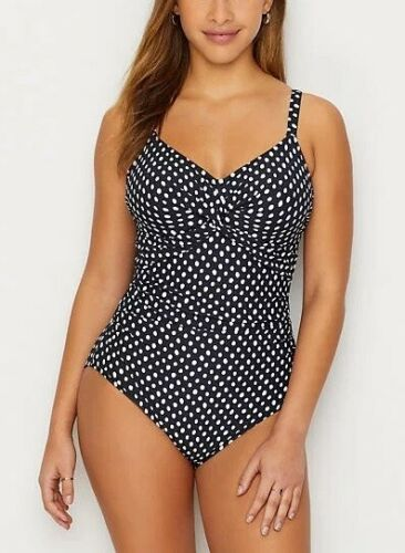 Купить Купальник Fantasie BLACK/WHITE Santa Monica Shaping One-Piece  Swimsuit, US 38DD, UK 38DD, цена 10 733 руб — (114703962679)