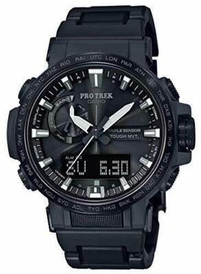 Pre-owned Casio Pro Trek Climber Line Prw-60fc-1ajf Solar Radio Men's Watch 2018