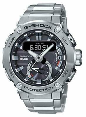 Pre-owned Casio G-shock G-steel Gst-b200d-1ajf Carbon Core Guard Solar Men's Watch