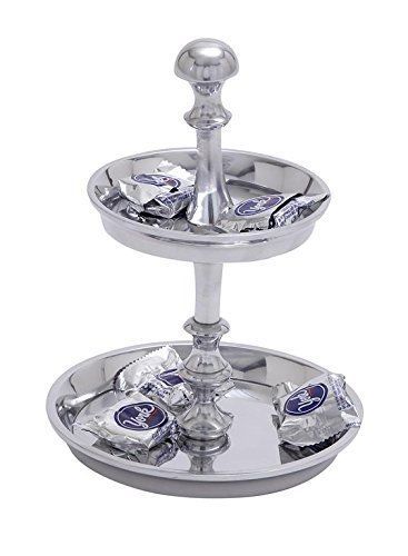 Benzara Aluminum Dishwasher Safe Cake & Cupcake Stands