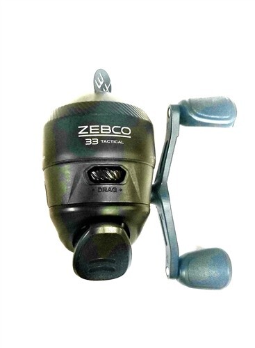 Zebco 33 TACTICAL Spincast push-button Reel; 3 Bearings ~ NEW with factory line