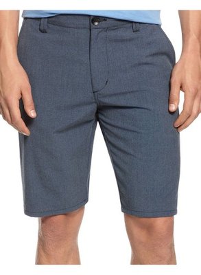 New Marc Ecko slim fit heather navy blue spark plug shorts men sz 40