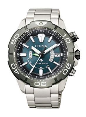 Pre-owned Citizen Promaster Marine As7145-69l Eco-drive Titanium Diver 200m Watch