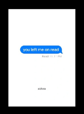 You left me on read by Akhira Brand New Paperback English Book.....
