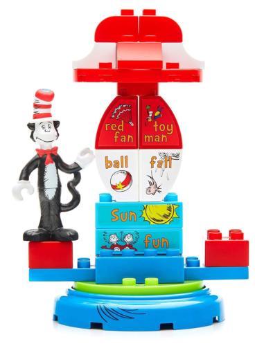 ??Mega Bloks Dr. Seuss The Cat in the Hat Carousel 24 PCS MY 1ST LEGOS TOY??