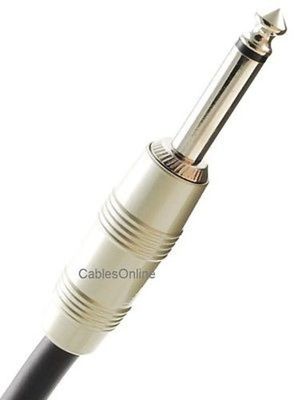 6ft. Kirlin 1/4" Mono Straight/Right-Angle Male/Male Instrument Cable