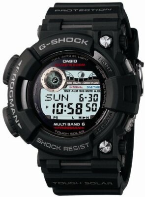 Pre-owned Casio Watch G-shock Frogman World 6 Radio Compatible Radio Wave Solar Gwf-1000-1