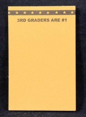 Thirty Five (35) Write-On ''3rd Graders Are #1'' Orange Mini Notepads Wholesale 