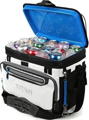 Arctic Zone Titan Deep Freeze 30 Can 20 Qt Zipperless Hardbody Cooler, White