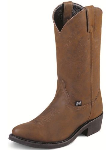 Botas de cuero para hombres Justin Boots