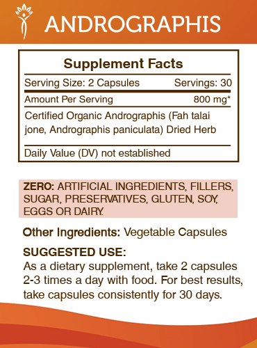 Secrets Of The Tribe Andrographis Capsules, 400 mg