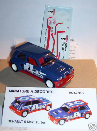 Voiture Miniature Renault Spider Rouge 1/43 - Marque Norev/Ixo/Eligor/Solido - Occasion