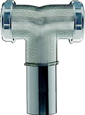 PLUMB PAK PP18CP 1-1/2-inch Slip Joint Brass Center Outlet Tee & Tailpiece