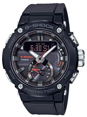 Pre-owned Casio G-shock G-steel Solar Carbon Core Guard Structure Gst-b200b-1ajf Black