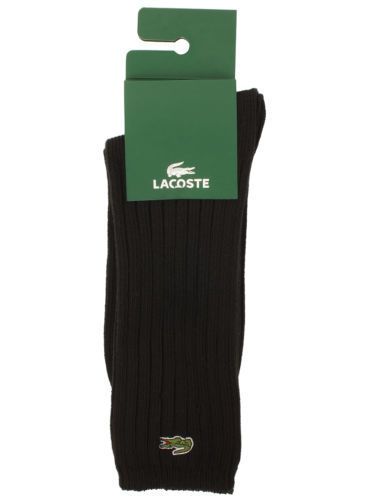 LACOSTE ONE PIECE Logo Socks 靴下 ブラック ① LACOSTE × ONE PIECE Crocodile Logo Socks Black 22-24cm