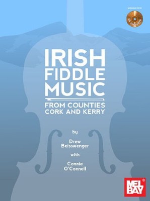 IRISH FIDDLE MUSIC FROM COUNTIES CORK AND KERRY BOOK/CD By Drew Beisswenger *VG*