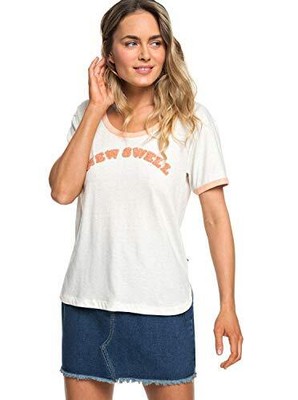 

Женская футболка Roxy Junior Cruel Summer с круглым вырезом, Marshmallow, XL, Белый
