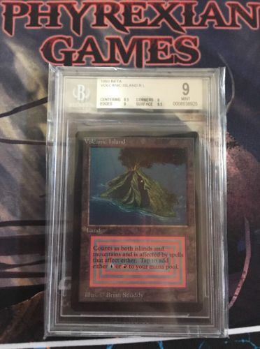 MINT BGS 9 Summer Magic/MTG Volcanic Island, W/2x 9.5 MINT BGS 9 Summer Magic/MTG Volcanic Island, W/2x 9.5