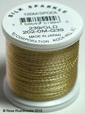 YLI Silk Sparke Thread, 23 dtex 3x2, 100m, 7 Sparkling Colors