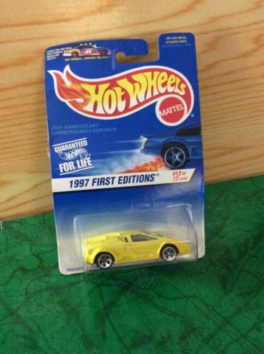 Hot Wheels 1997 Lamborghini Countach 25th Anniversary #12 First