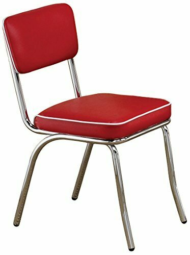 S Set Chrome Vinyl Vintage 50's Diner Style Seat Kitchen