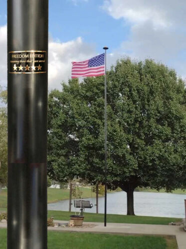 30' DELTA SECTIONAL FLAG POLE "FREEDOM EDITION" (BLACK)