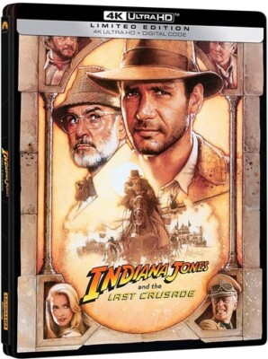 Indiana Jones and the Last Crusade [New 4K UHD Blu-ray] Steelbook, Subtitled,