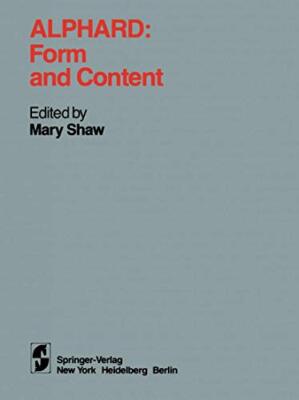 Shaw - Alphard  Form and Content  Form and Content - New paperback or  - T555z
