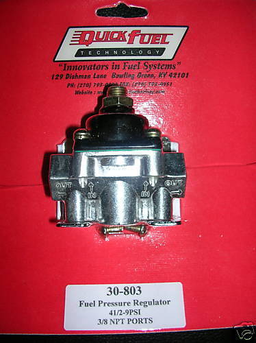 Holley Street Avenger Carb Carburetor Braided Fuel Line Pressure Regulator 4150