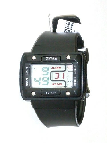 Orologio Sportivo Xinjia Xj-806 Sveglia Datario Cronometro Digitale Nero lac