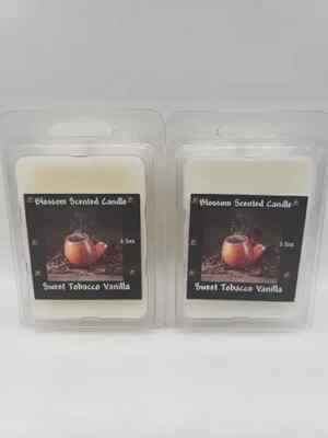 Sweet Tobacco Vanilla Scented Handmade Wax Melts/Tarts 2 Pack