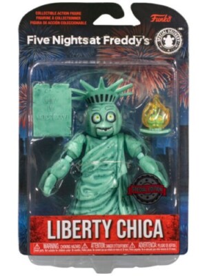 Funko FNAF Five Nights at Freddys Liberty Chica Action Figure Exclusive Display