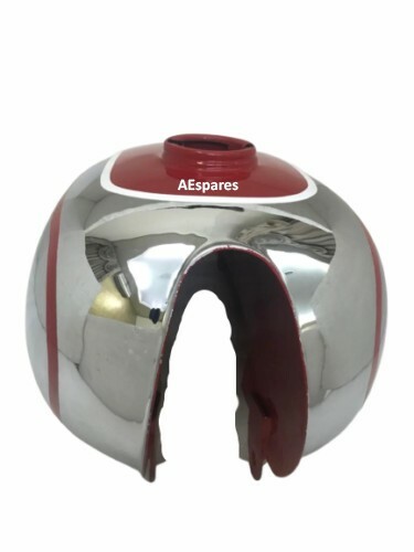 HOREX RESIDENT RED PAINTED CHROME PETROL GAS FUEL TANK 