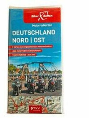 Motorradkarten Set Deutschland Nord-Ost | BikerBetten Tourenkarten 1:300 000