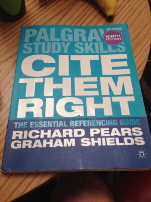 Cite them right: The essential refe..., Shields, Graham