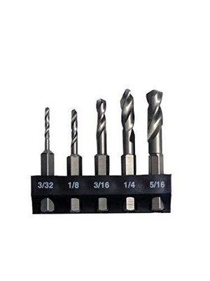 Milescraft 5Pc. Metal Stubby Bit Set Silver 2320