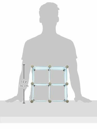 Organize It All Set of 4 Translucent Connecting Storage Cubes – Blue