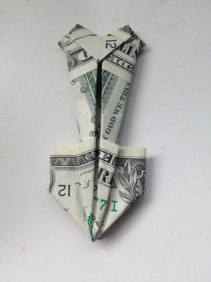 Money Origami - made from a Dollar Bill (LOVELY GIFT for your LOVERS)