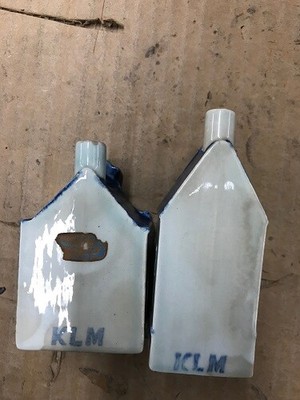 Lot of 2 Royal Delft Blue Holland Houses 5 & 6