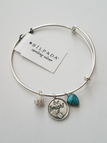 Navajo Darryl Becenti Turquoise Petrified Wood Silver Bangle