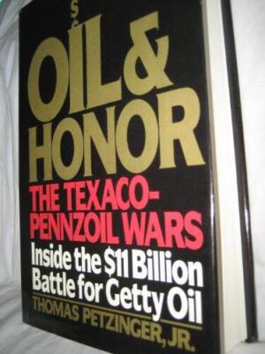 Oil and Honor - Hardcover By Petzinger, Thomas - GOOD