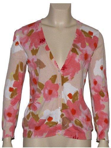 Blugirl Blumarine FW 2005 Runway Cardigan Purple Floral Appliqué S