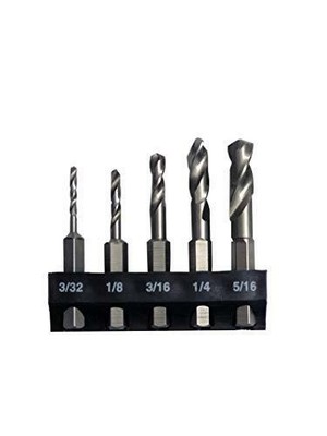 5Pc. Metal Stubby Bit Set
