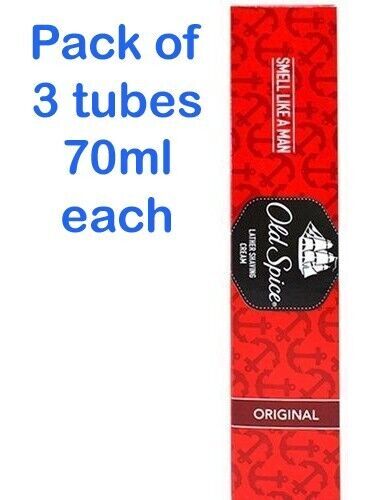 Pack of 3 Old Spice Lather Shaving Cream Original - 70 gram