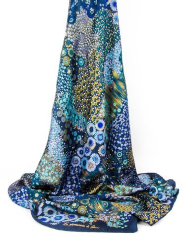 Bufandas de seda 100% Floral para hombres