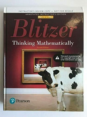 Annotated Instructor's Edition for Thinking Mathematically