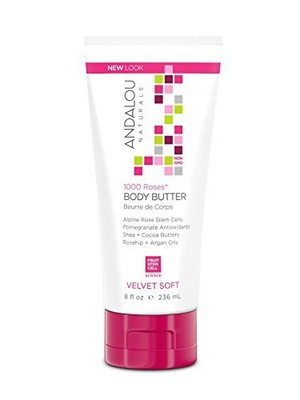 Andalou Naturals Body Butter, 1000 Roses, Velvet Soft, 8 Fl Oz