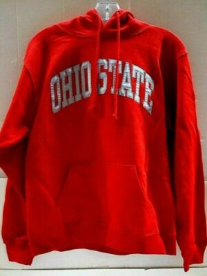 Ohio State Buckeyes NCAA Red Embroidered Arena Hoodie, Large