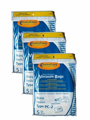 EnviroCare Replacement Micro Filtration Vacuum Cleaner Dust Bags for Sharp Canis