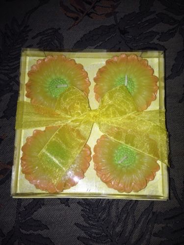 Velas flotantes de flores